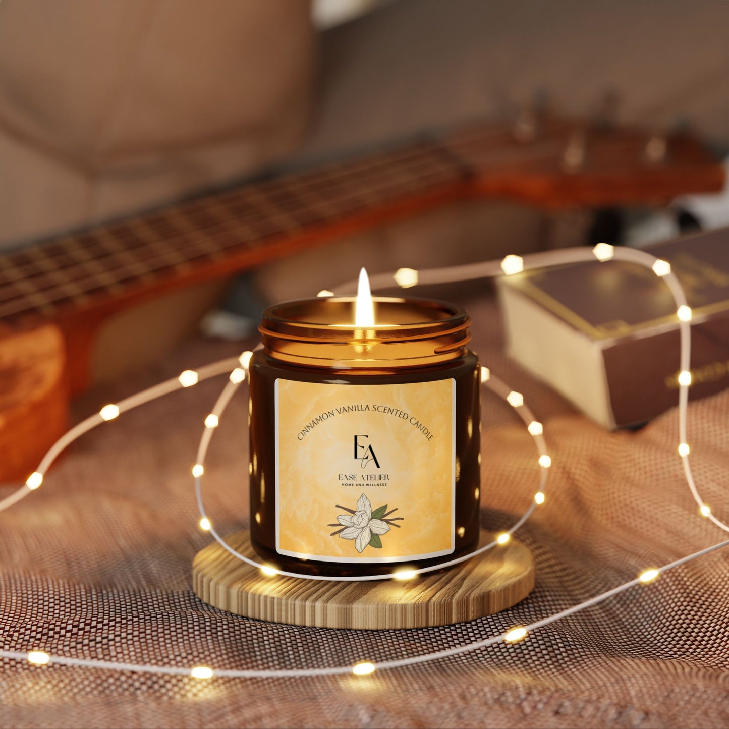 Vanilla Scented Soy Candle - Relaxing Home Décor, Eco-Friendly Gift, Aromatherapy Candle, Self-Care Essential, Wedding Favor