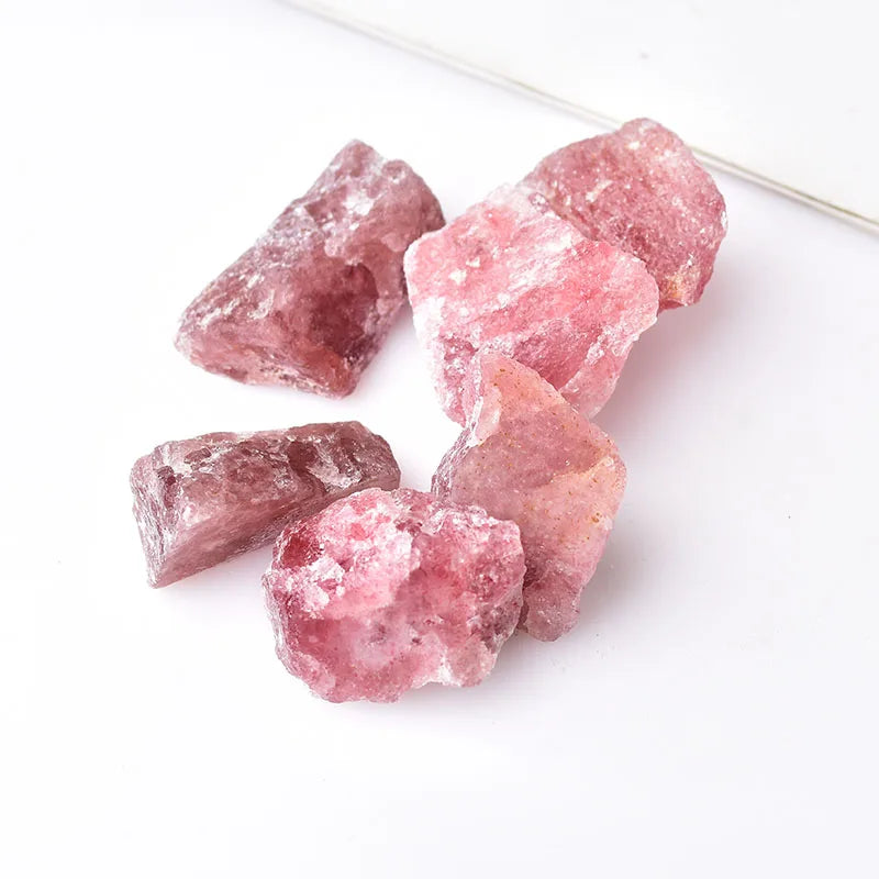 Natural Crystal Minerals Amethyst Rose Quartz Raw Crystals Lrregular Shape Rough Rock Stone Reiki Healing Crystals
