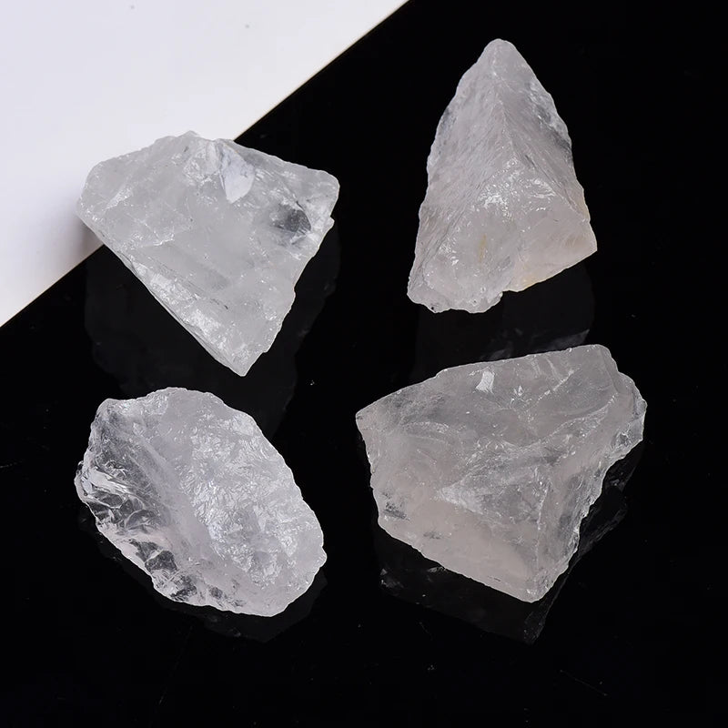 Natural Crystal Minerals Amethyst Rose Quartz Raw Crystals Lrregular Shape Rough Rock Stone Reiki Healing Crystals