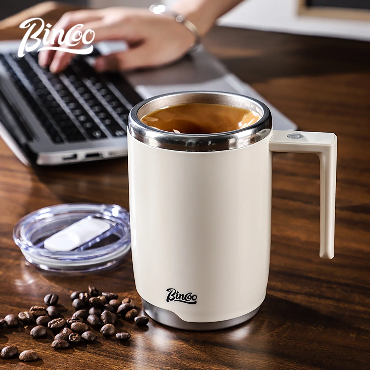 New Electric Self-Stirring Mug 316 Stainless Steel Safe Rechargeable Magnetic Mug Milk Mixing Cup Smart Mixer Water Bottle 400ml