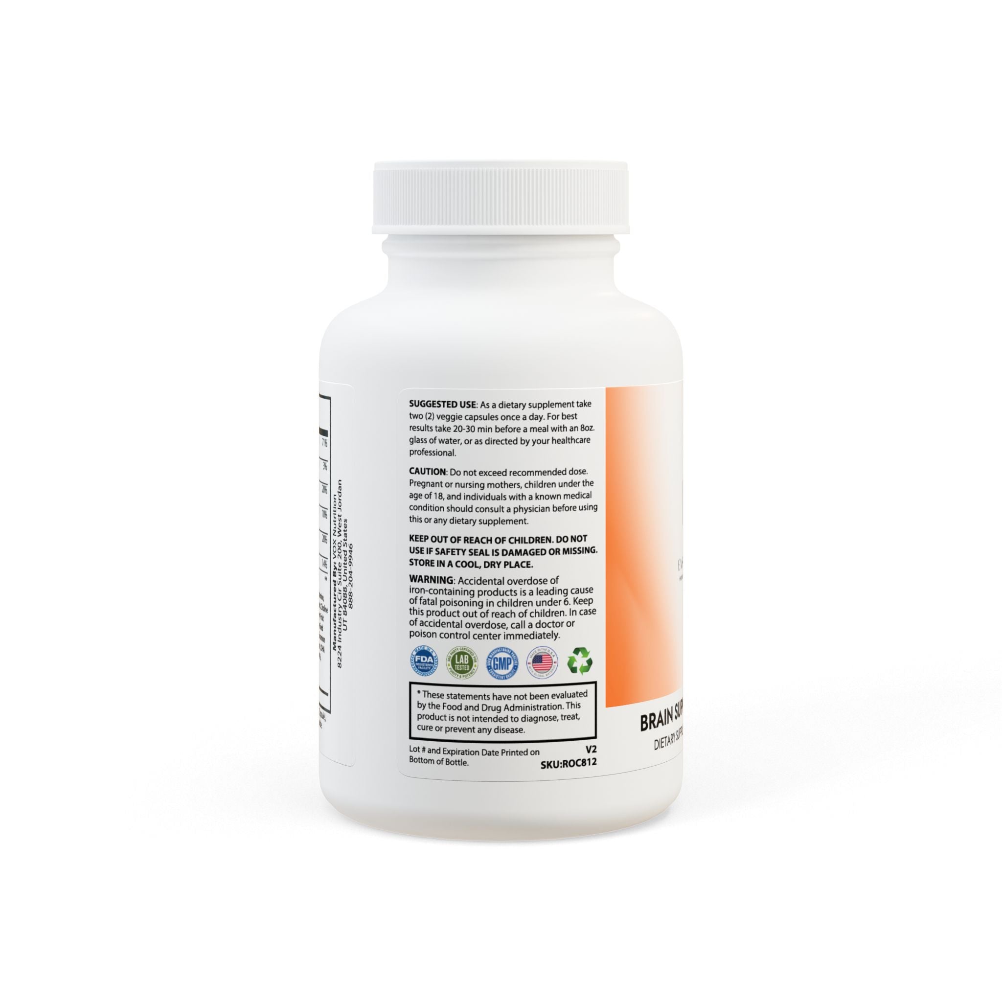 Brain Support Complex Supplement (60 Capsules)