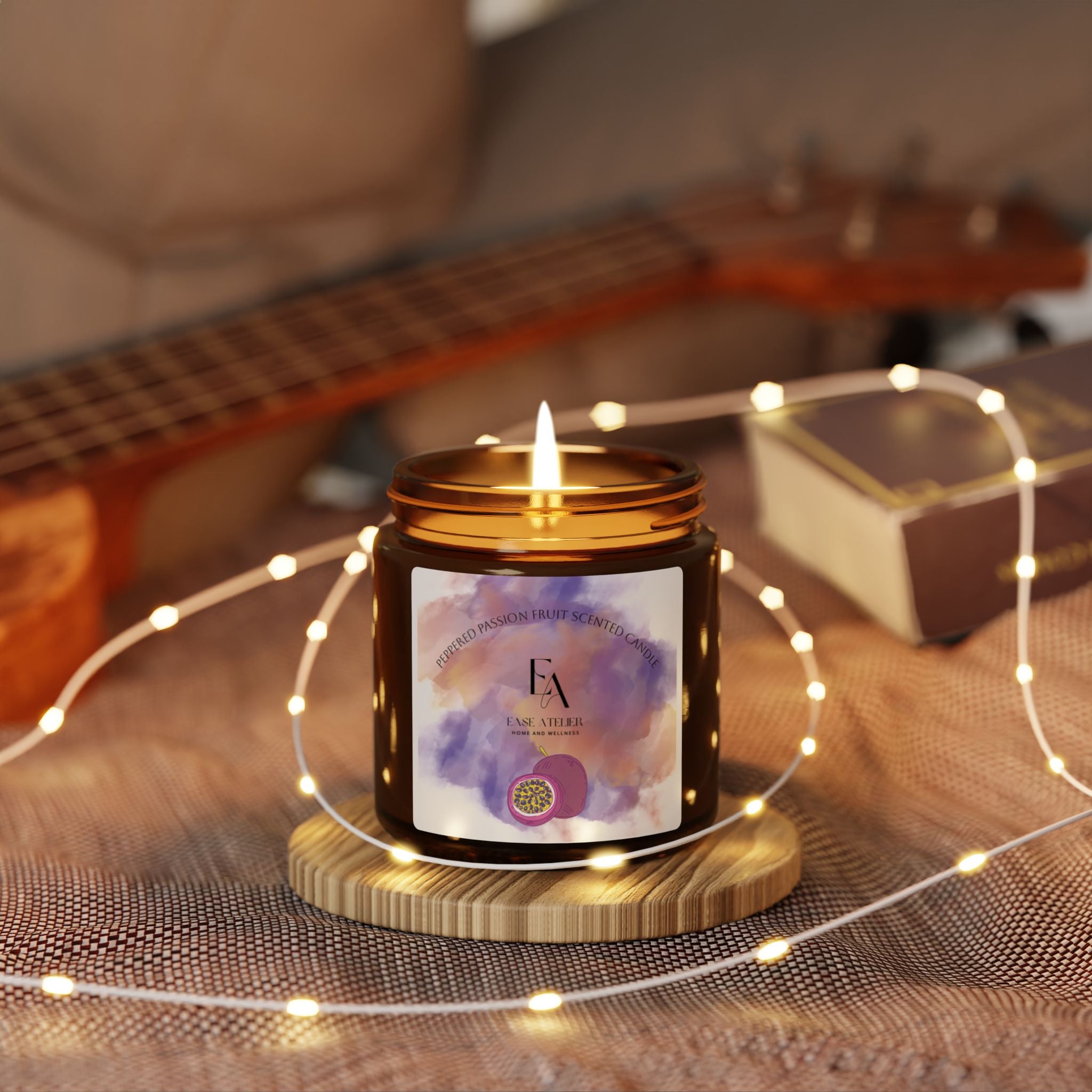 Natural Scented Soy Candle: "Peppered Passion Fruit"