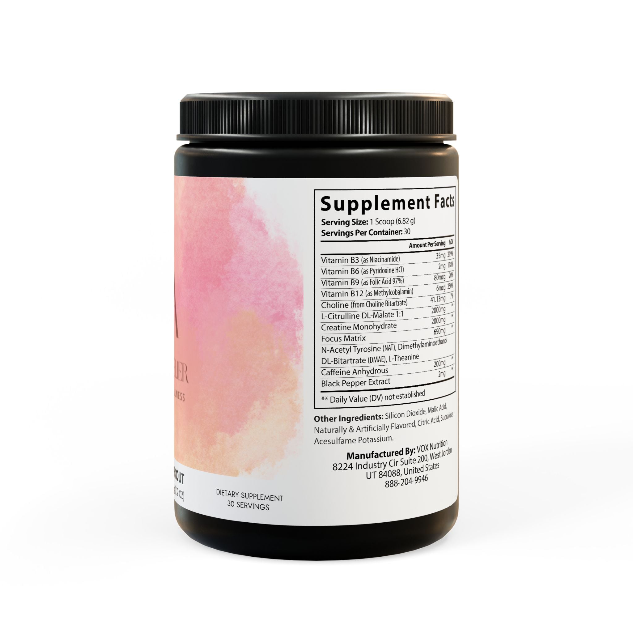 Pre-Workout Supplement, Fruit Punch (204g, 7.1oz)