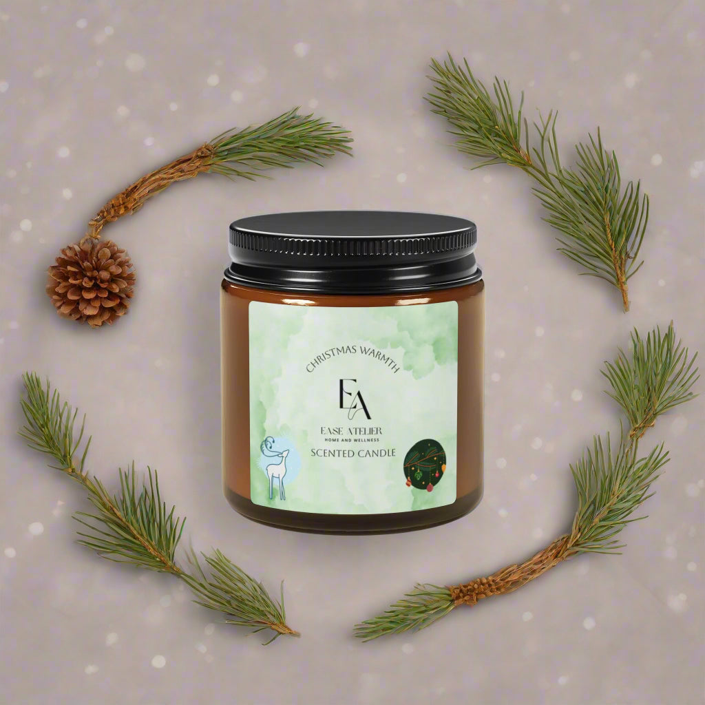 Natural Scented Soy Candle: "Christmas Warmth"