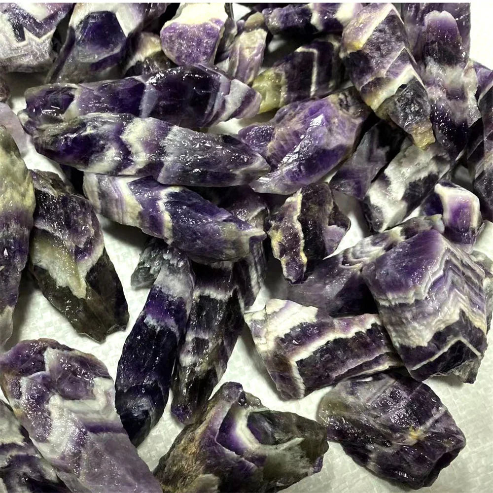 Natural Amethyst Crystal Rough Stones - Beautiful Energy Healing Crystals & Mineral Specimens