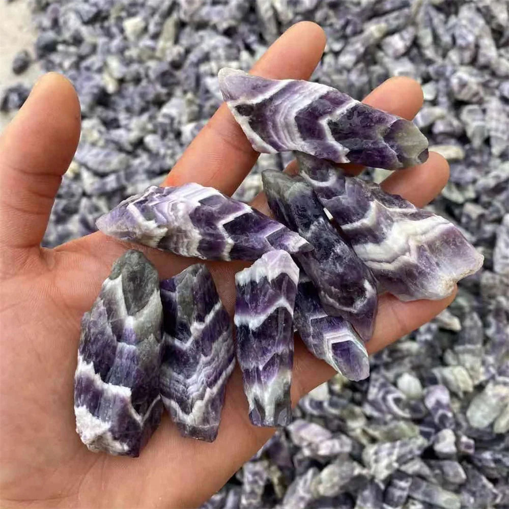 Natural Amethyst Crystal Rough Stones - Beautiful Energy Healing Crystals & Mineral Specimens
