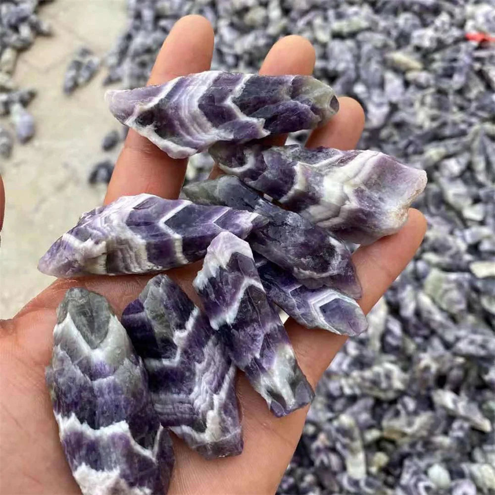 Natural Amethyst Crystal Rough Stones - Beautiful Energy Healing Crystals & Mineral Specimens