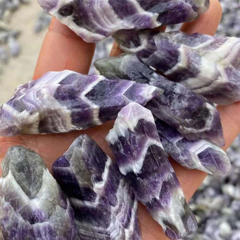 Natural Amethyst Crystal Rough Stones - Beautiful Energy Healing Crystals & Mineral Specimens