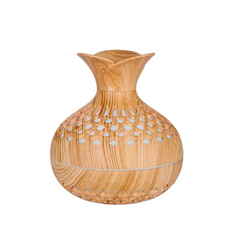 300ml USB Hollow Vase Shape Humidifier With Colorful Night Lights