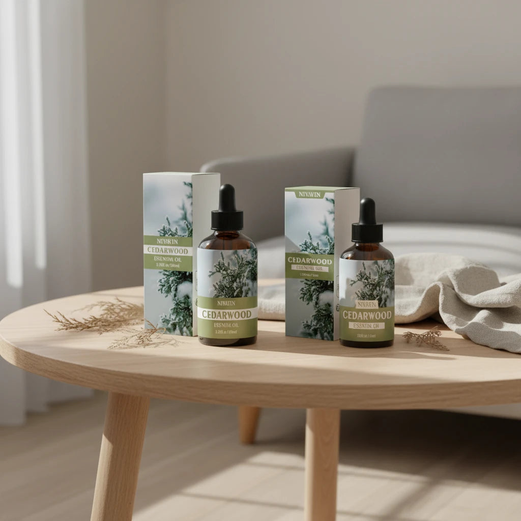 30ml/60ml/100ml cedar essential oil is suitable for facial hydration, moisturizing, hair care, skin care, and perfume making