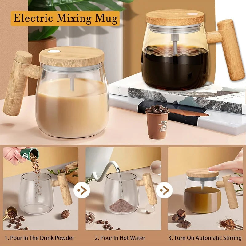 Japanese Fully Automatic Self-Stirring Coffee Cup (400ml)