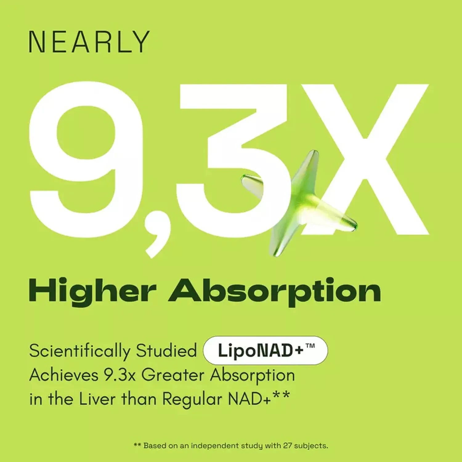 NAD+ Active Adult Supplement Capsules - Anti-Aging, Boost Energy and Focus