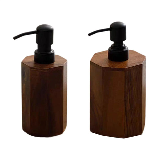 Soap Dispenser Empty Wooden Dish Soap Dispenser for Hotel Home Bathroom