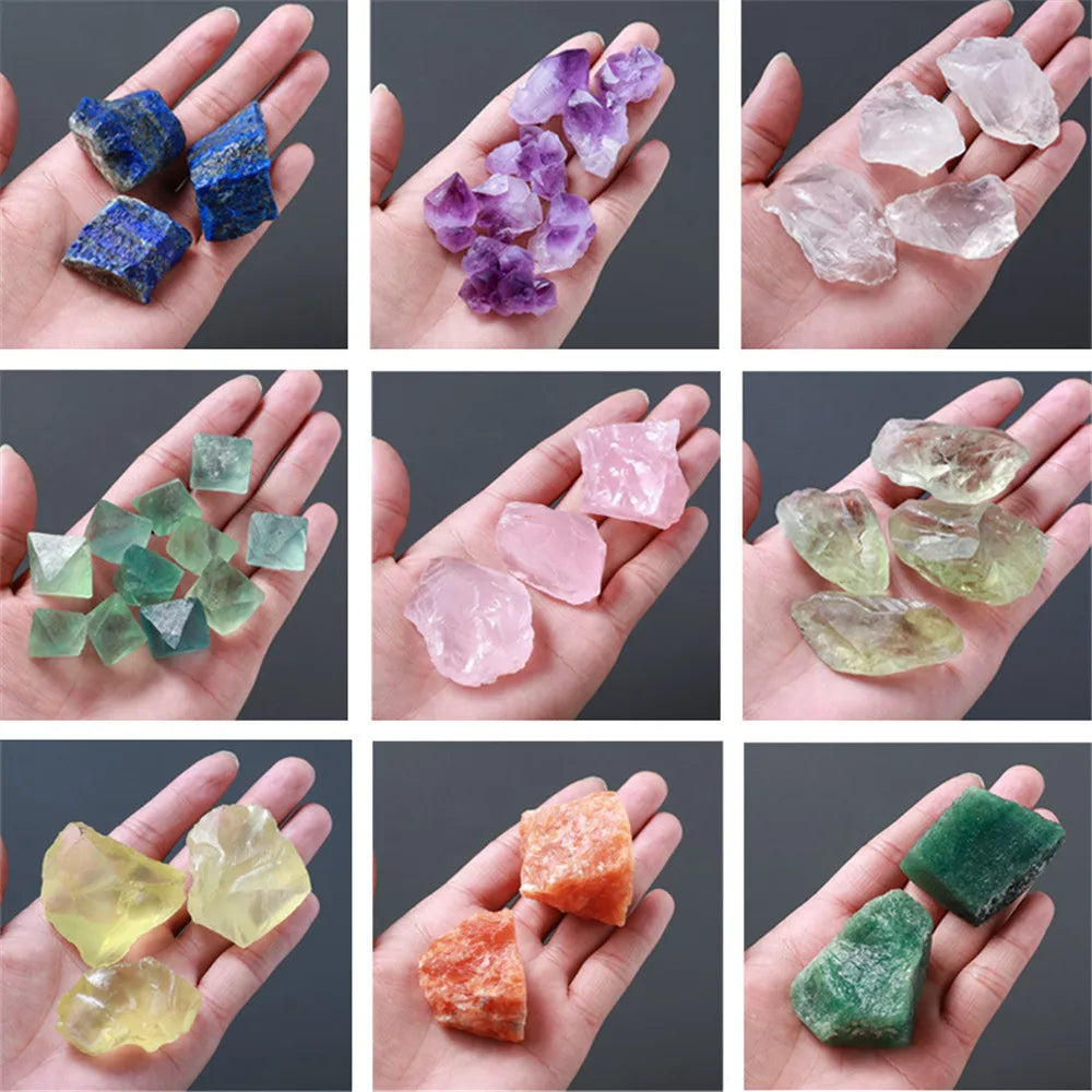 Natural Crystal Quartz Raw Mineral Specimen, Rose Crystal, Irregular Shape, Rough Rock, Reiki Healing Stone Home Decoration