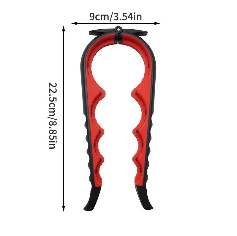 4-in-1 Multi-Function Can Opener – Bottle Cap Twister with Anti-Slip Handle for Cans & Beverages