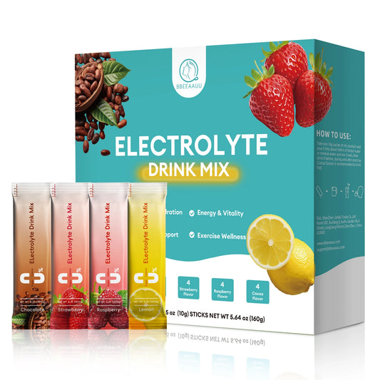 Sugar-Free Electrolyte Powder (0 Calories) - Non-GMO, Fast Hydration, Endurance & Energy Support Drink Mix