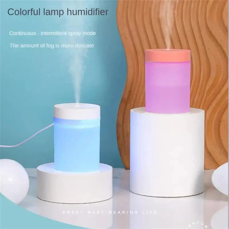 200ML Mini Humidifier USB Ultrasonic Air Humidifier LED Lamp Essential Oil Diffuser Car Purifier Aroma Anion Mist Maker Portable