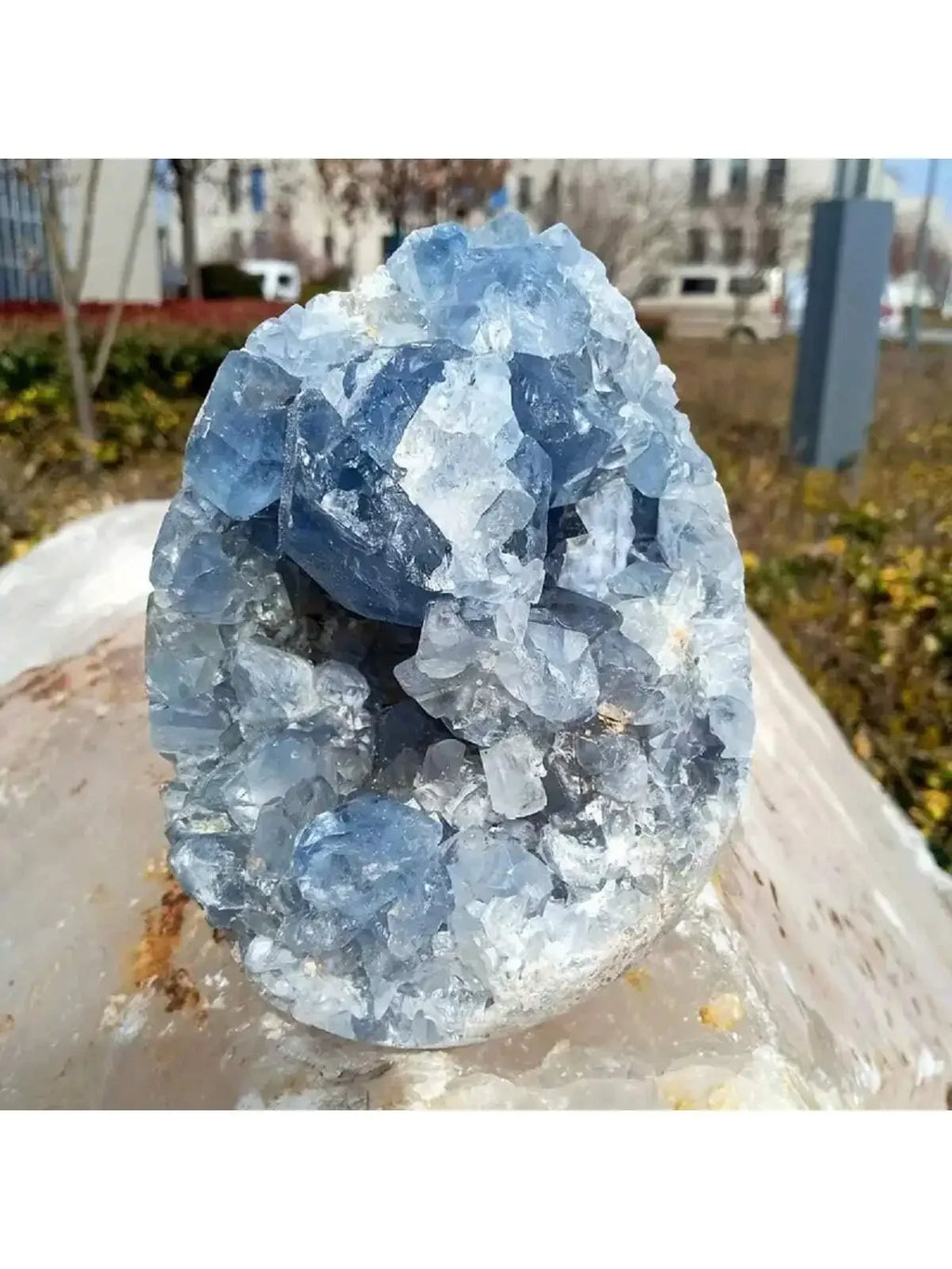 Celesitite crystal clusters for home décor, table décor, DIY, healing Yoga Meditation Office Decor