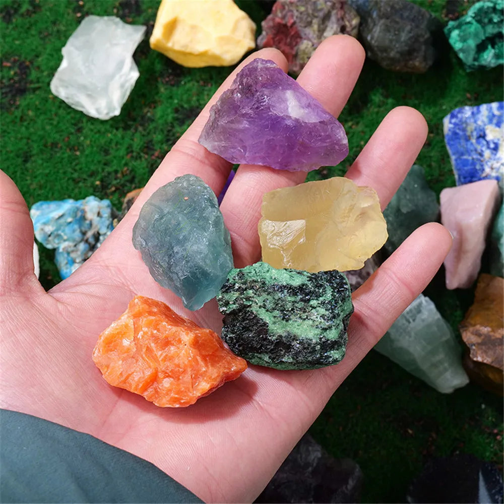 Natural Crystal Quartz Raw Mineral Specimen, Rose Crystal, Irregular Shape, Rough Rock, Reiki Healing Stone Home Decoration