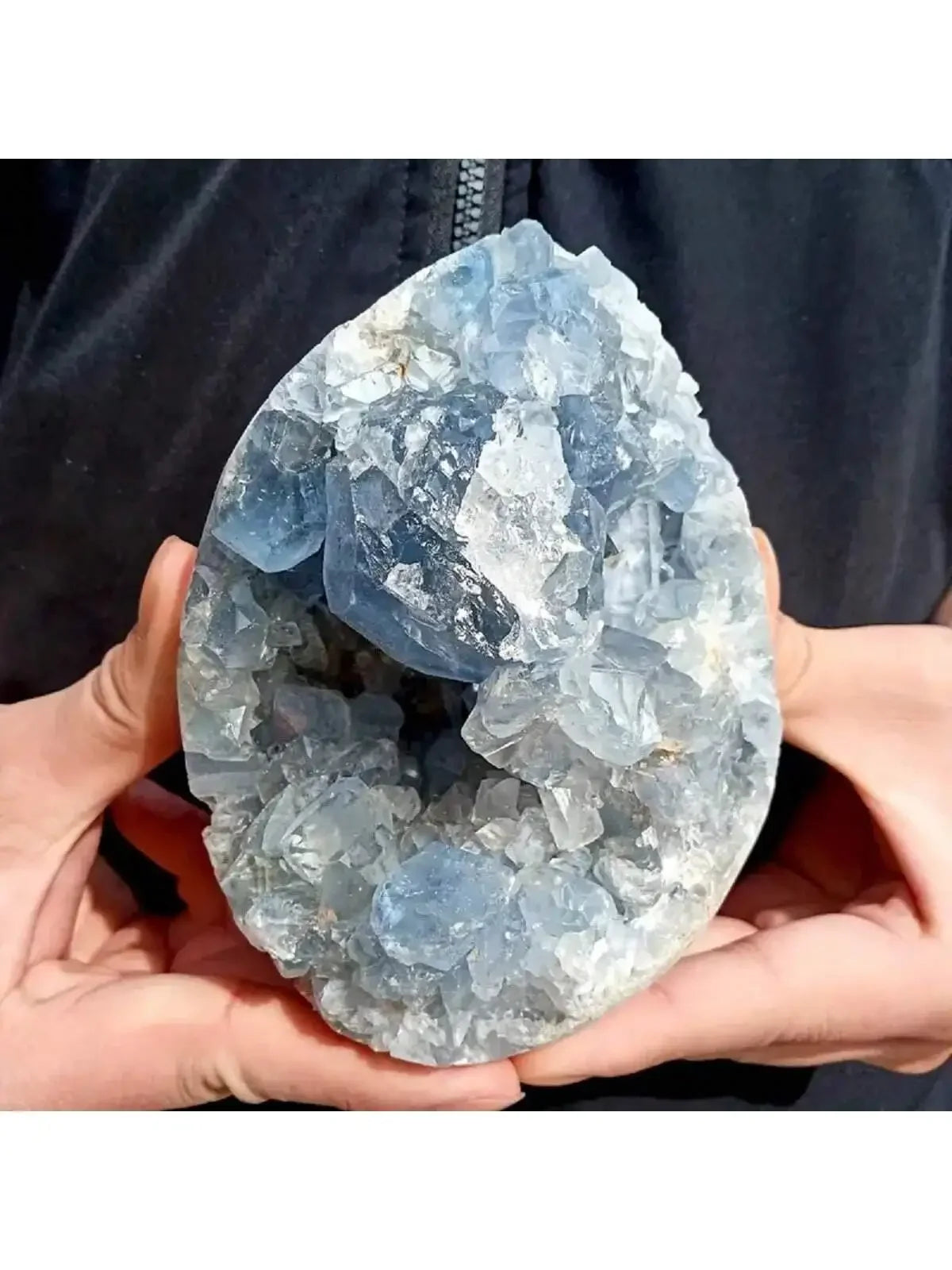 Celesitite crystal clusters for home décor, table décor, DIY, healing Yoga Meditation Office Decor