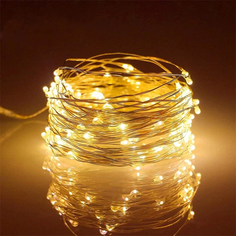 USB LED Fairy Lights Copper Wire String