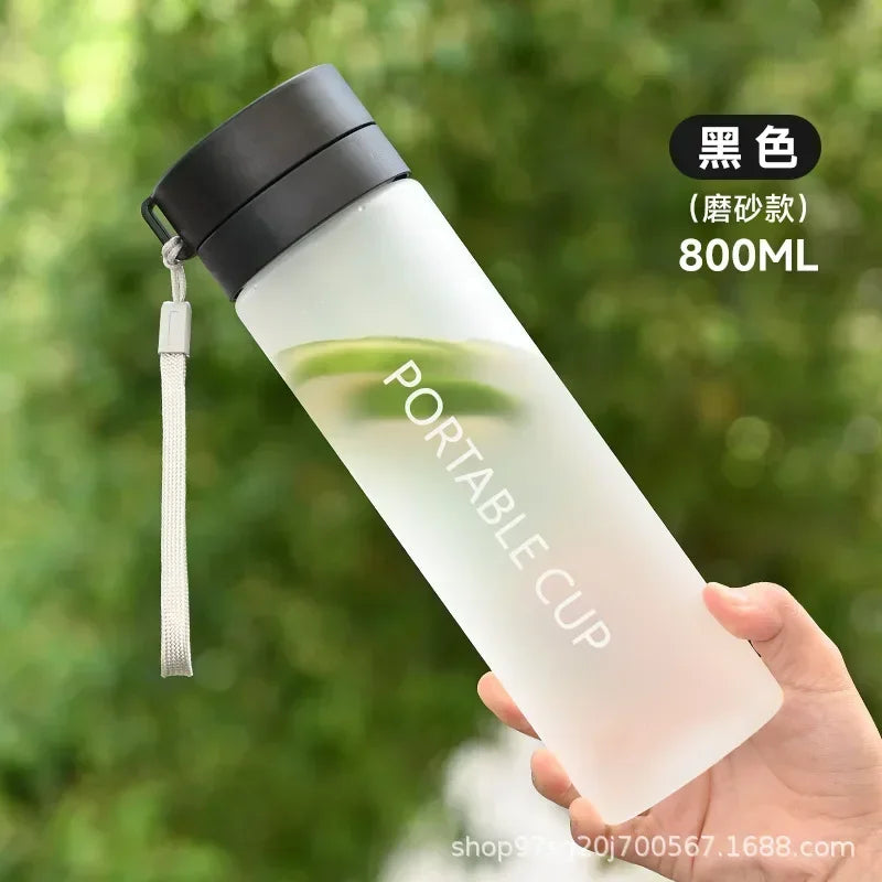 Water Bottle 600/800ml Portable Travel Sport Bottle Equipped with Filter Children's School Anti Drop Water Cup with Lifting Rope