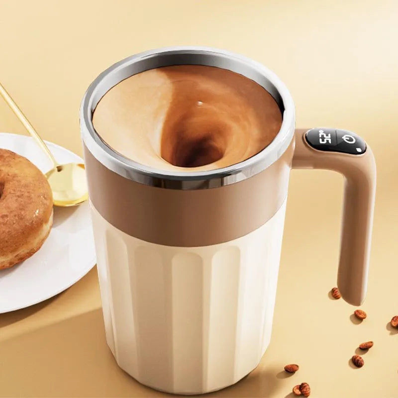 450ML Automatic Electric Coffee Self Mixing Mug IP67 Waterproof Food Safe Coffee Mug USB Rechargeable Automatic Magnetic Cup