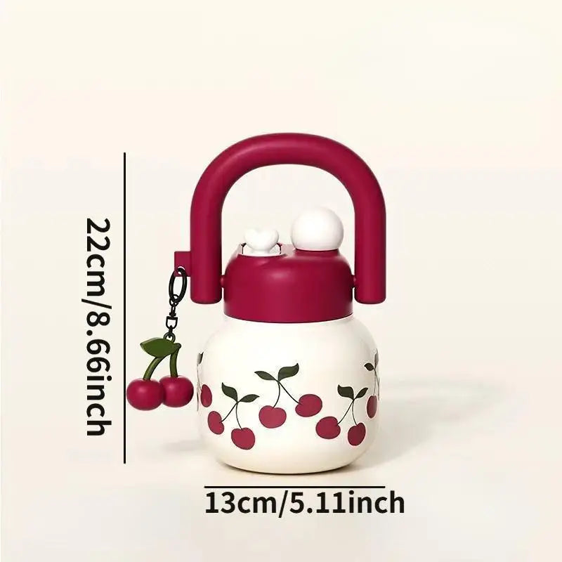 23 oz Cute Decorated Water Bottle - Durable Plastic, Dual Strap, Wide Mouth, Travel-Friendly - Perfect for On-the-Go!
