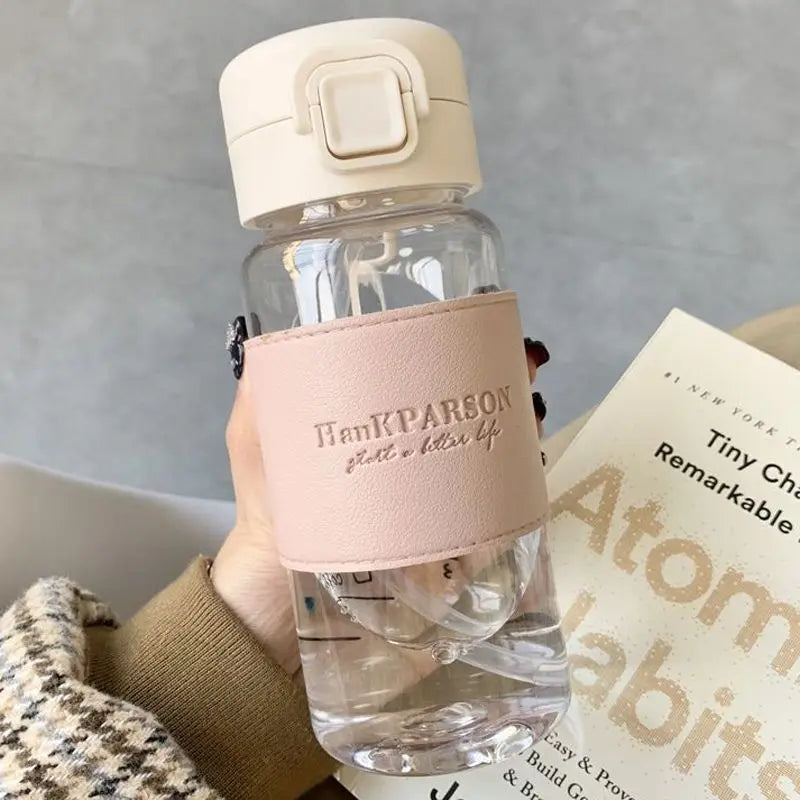 500ml Creative Leak-Proof Cute Drinking Bottle with Straw