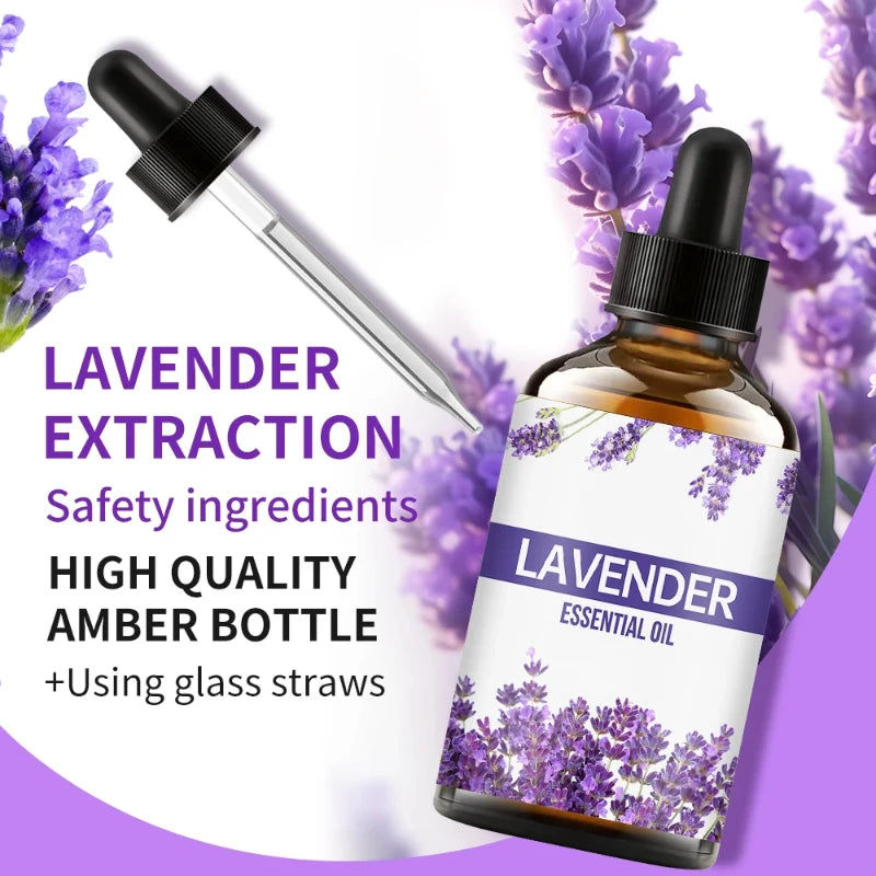 30mL Essential Oils - Lavender, Lemongrass, Rose, Rosemary