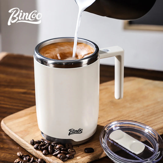 New Electric Self-Stirring Mug 316 Stainless Steel Safe Rechargeable Magnetic Mug Milk Mixing Cup Smart Mixer Water Bottle 400ml