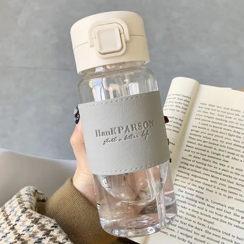 500ml Creative Leak-Proof Cute Drinking Bottle with Straw