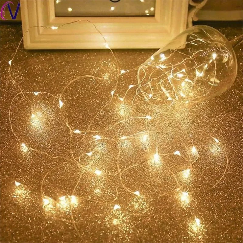 USB LED Fairy Lights Copper Wire String