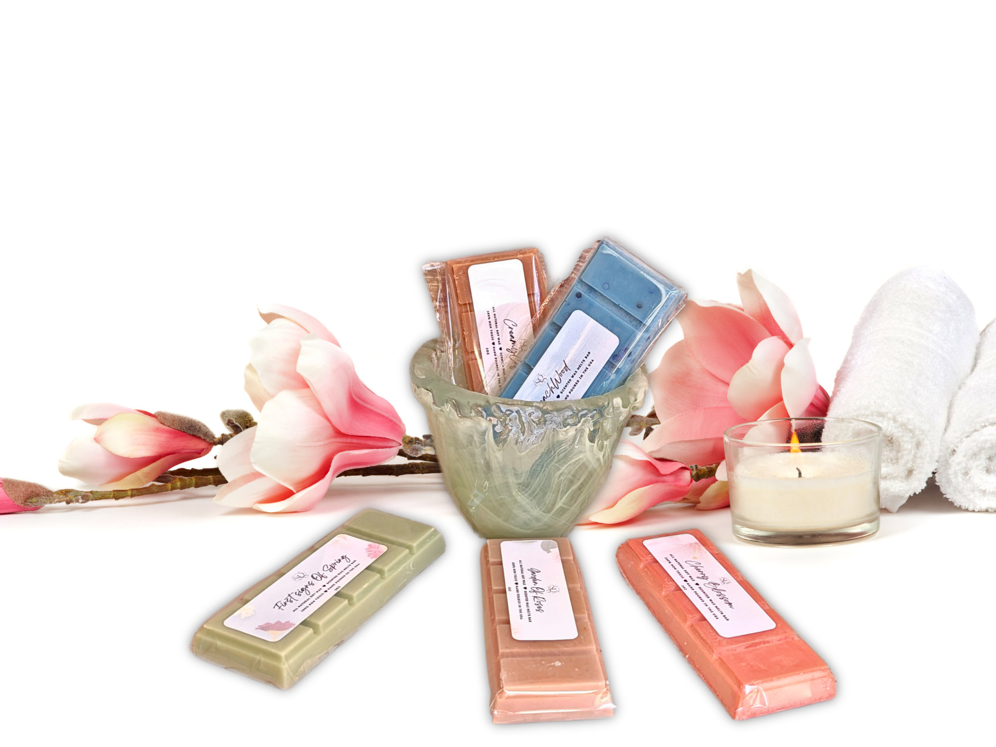 Wax Melts bar - Spa & Relaxation  – Calming Aromas for Wellness, Self-Care & Gift Sets